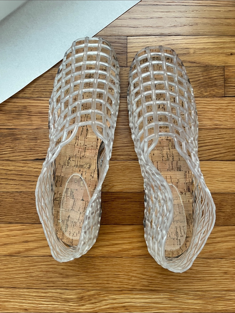 Jelly ballerina flats